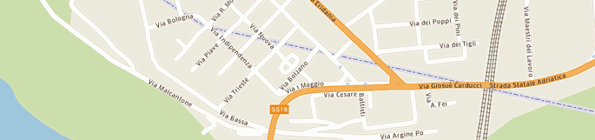 Mappa della impresa pizzeria da matteo e stefano e c snc a OCCHIOBELLO