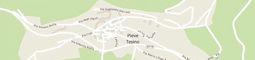 Mappa della impresa bar ristorante cima d'asta snc di fattore gloria e c a PIEVE TESINO