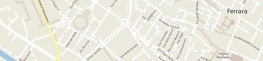 Mappa della impresa bottardi ines a FERRARA