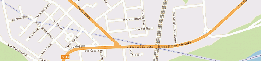 Mappa della impresa romanini vittorio a OCCHIOBELLO