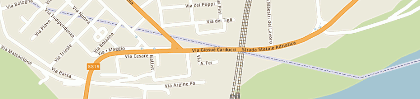 Mappa della impresa bego simone a OCCHIOBELLO