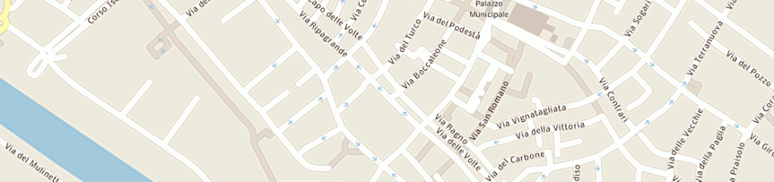 Mappa della impresa trattoria la romantica a FERRARA