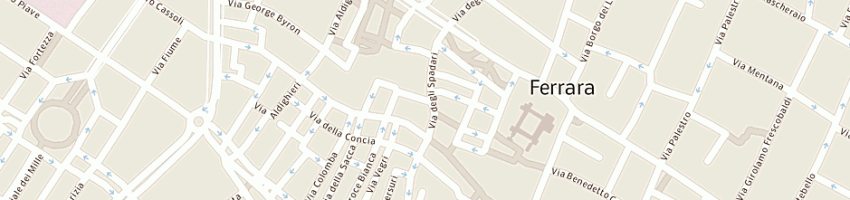 Mappa della impresa campili alberto mario a FERRARA