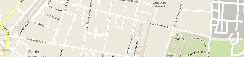 Mappa della impresa scr societa' costruzioni residenziali di montanari gabriele e c - sas a FERRARA