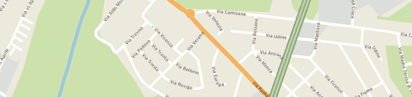 Mappa della impresa sv auto srl a TORRI DI QUARTESOLO