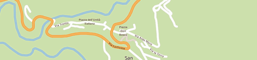 Mappa della impresa finetti marilena a SAN GODENZO