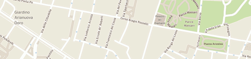 Mappa della impresa scuole istituti ii grado liceo classico lariosto a FERRARA