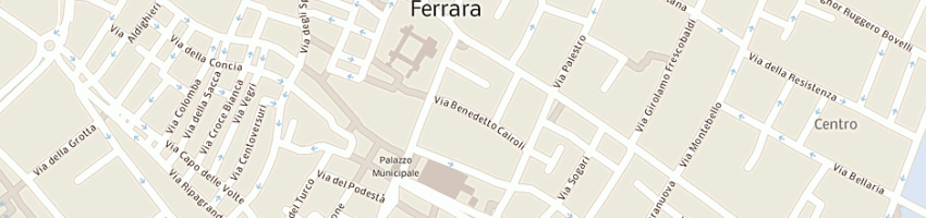 Mappa della impresa progeco srl project general constructions a FERRARA