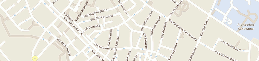 Mappa della impresa jil objets snc a FERRARA
