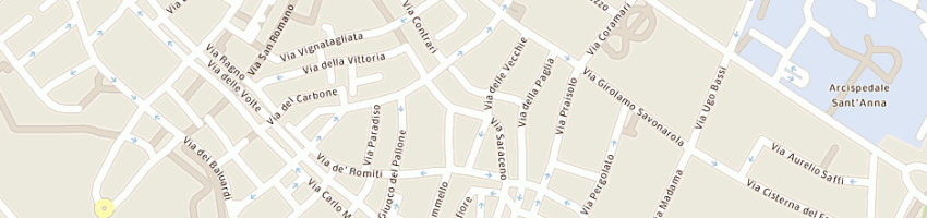 Mappa della impresa zanella adalberto a FERRARA