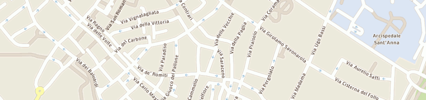Mappa della impresa marchi giancarlo a FERRARA