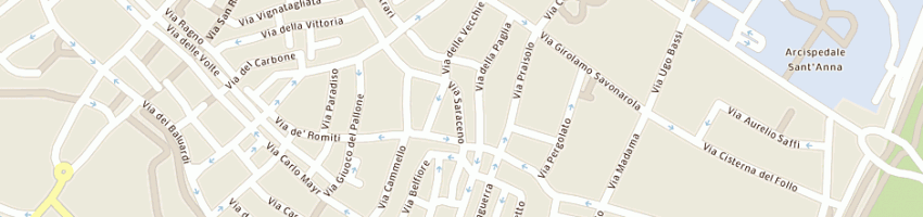 Mappa della impresa tagliati luigi a FERRARA