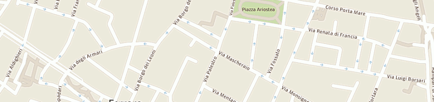 Mappa della impresa locanda della biscia a FERRARA