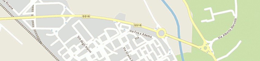 Mappa della impresa caleffi r- gallo g ec-snc a FERRARA