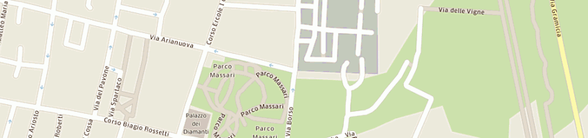 Mappa della impresa autocarrozzeria salmi ermes di salmi r e r snc a FERRARA