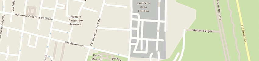 Mappa della impresa pedretti marmi snc a FERRARA