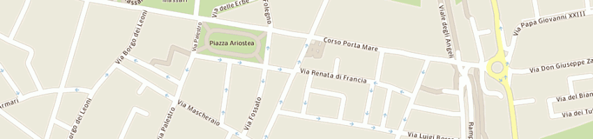 Mappa della impresa dental - art di baraldi m e faustini f (snc) a FERRARA
