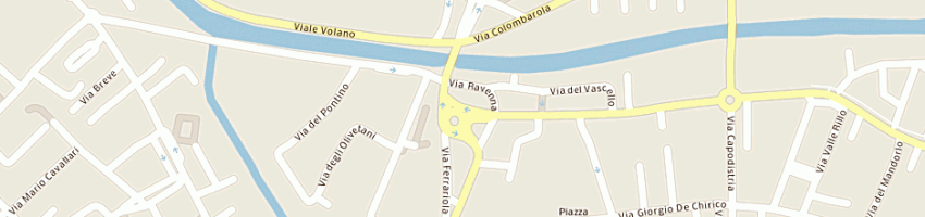 Mappa della impresa new fitness sas di gianni cava e c a FERRARA