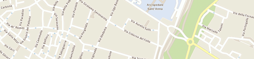 Mappa della impresa croce rossa italiana a FERRARA