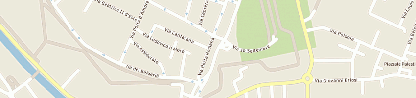 Mappa della impresa gnani stefania a FERRARA