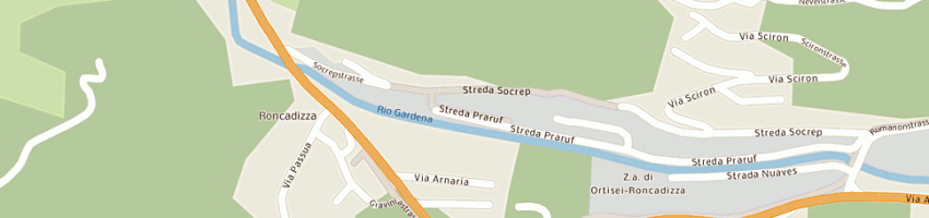 Mappa della impresa crepaz helmuth a ORTISEI