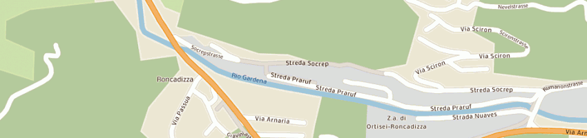 Mappa della impresa pasquali dario e c snc a ORTISEI