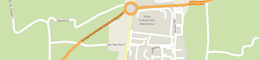Mappa della impresa trecco antonio a PIANEZZE