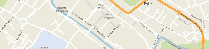 Mappa della impresa municipio a ESTE
