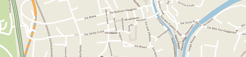 Mappa della impresa caffe al vicolo dei fornai a BRESSANONE