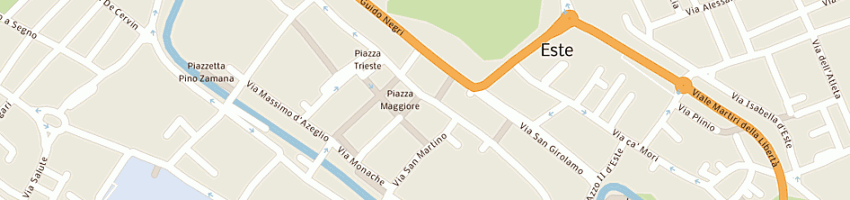 Mappa della impresa comune di este a ESTE