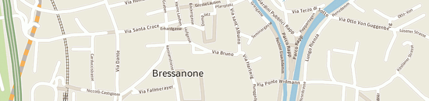Mappa della impresa bottega del mondo a BRESSANONE