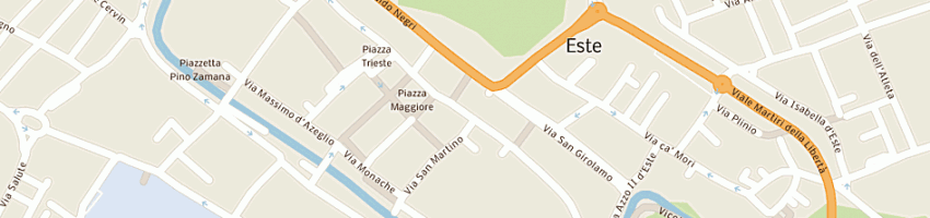 Mappa della impresa bar gelateria atestina di scapin e fedre e c (snc) a ESTE