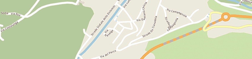 Mappa della impresa comprensorio ladino di fassa a MOENA