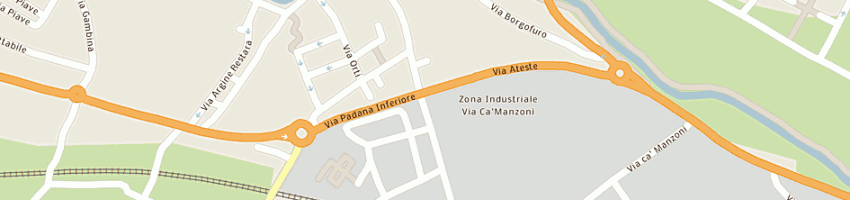 Mappa della impresa casa della pasta a ESTE