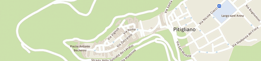 Mappa della impresa pasta fresca dini m 6 c sas a PITIGLIANO