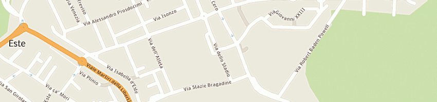 Mappa della impresa brunello emanuele a ESTE