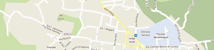 Mappa della impresa ristorante l'accoria a ABBADIA SAN SALVATORE