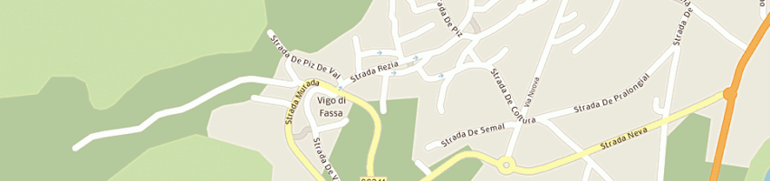 Mappa della impresa studio architetti associati ghetta franco e tamion alessandro a VIGO DI FASSA