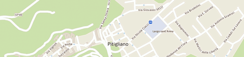 Mappa della impresa nutarelli delia a PITIGLIANO