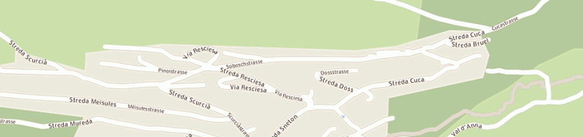 Mappa della impresa rella a ORTISEI
