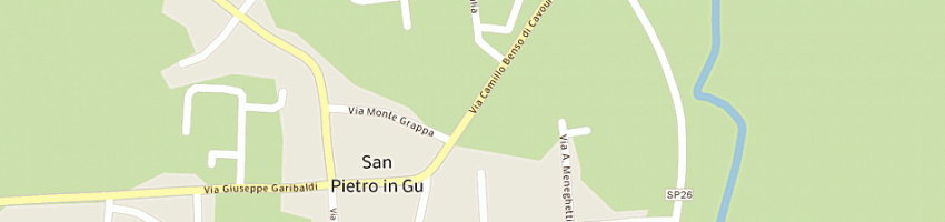Mappa della impresa trattoria pizzeria la taverna di dumitrascu florica e c snc a SAN PIETRO IN GU