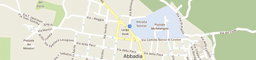 Mappa della impresa centro estetica moderna a ABBADIA SAN SALVATORE