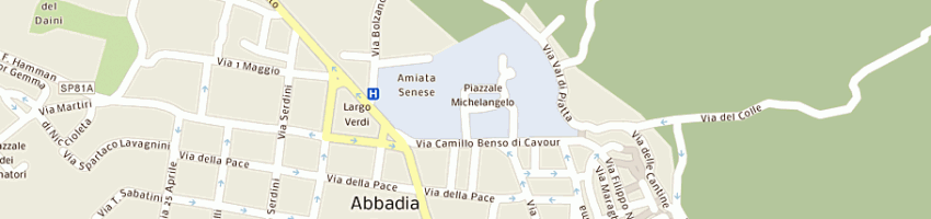 Mappa della impresa arbole' arbole' di sbrolli a ABBADIA SAN SALVATORE