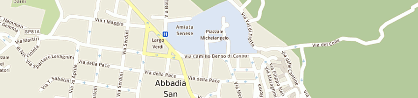 Mappa della impresa pinzuti iole a ABBADIA SAN SALVATORE