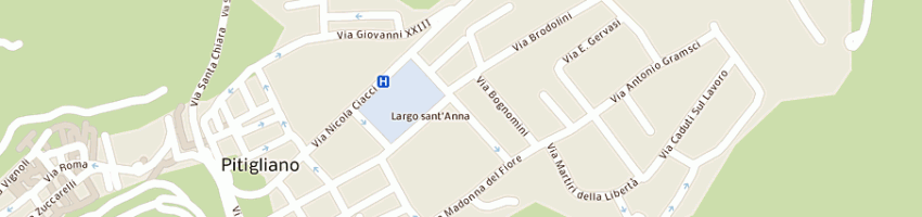Mappa della impresa assiprogram snc di spizzichino formiconi e c a PITIGLIANO