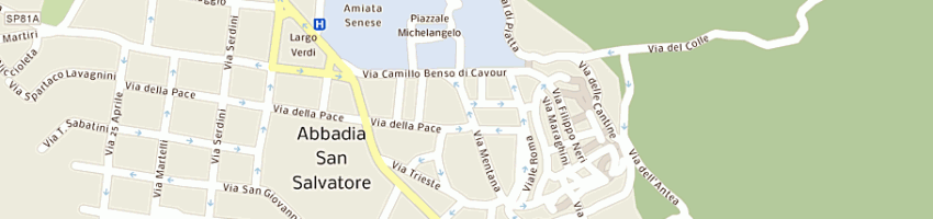Mappa della impresa torrefazione haiti di pizzetti ivano a ABBADIA SAN SALVATORE