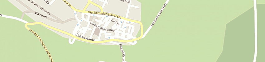 Mappa della impresa comune di pienza a PIENZA