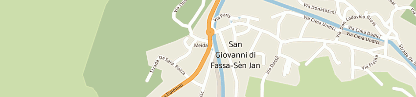 Mappa della impresa baldan andrea a VIGO DI FASSA