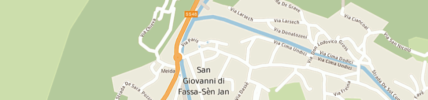 Mappa della impresa sport star snc a POZZA DI FASSA