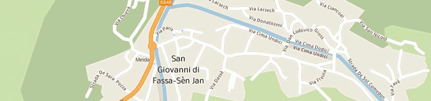 Mappa della impresa barbolini leo a POZZA DI FASSA